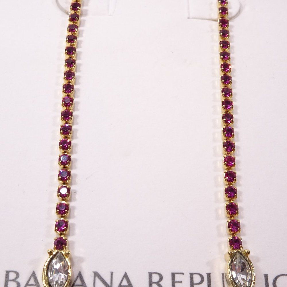 Banana Republic Gold and Purple Earrings